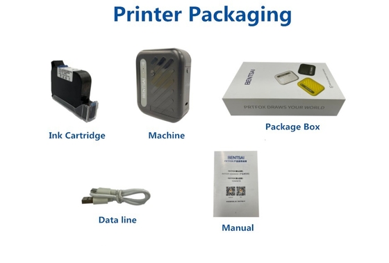 Quick Drying Ink Automatic Mini Plus Handled Inkjet Printers for Expiry Date Printing