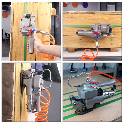 Versatile Pneumatic PET/PP Banding Tool for Carton Box Ideal Working Pressure 0.63Mpa