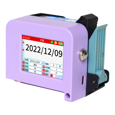 Single Color Handheld Inkjet Printer for Mini Plastic Bottle Egg Bottle Body Printing