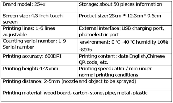 2-5mm Printing Distance Metal Carton Plank Inkjet Printer for Expiry Date Printing