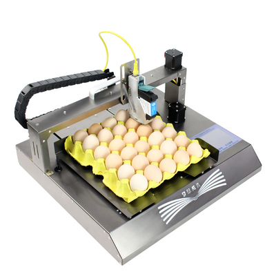 English Languages Smart Automatic Egg Inkjet Printer for Logo Bar Code and Expiry Date