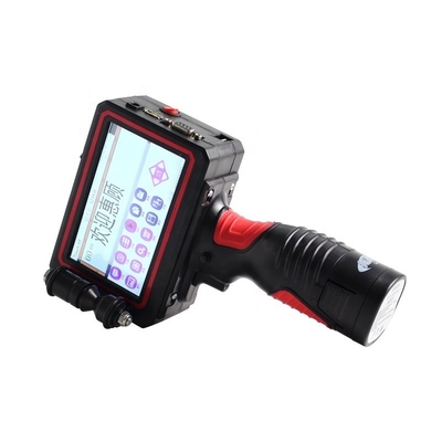 Inkjet Printer 42ml Fast Dry Solvent Ink 1-6 Lines Portable Hand Intelligent Date Code Definition LED Screen