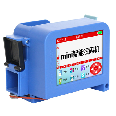 220x130x50mm Smart Portable Mini Thermal Printer with Black Solvent Ink Cartridge