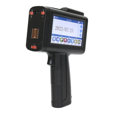 CE Portable Expire Date Batch Coding Machine Handheld Inkjet Printer Gun with One Black Ink Cartridge