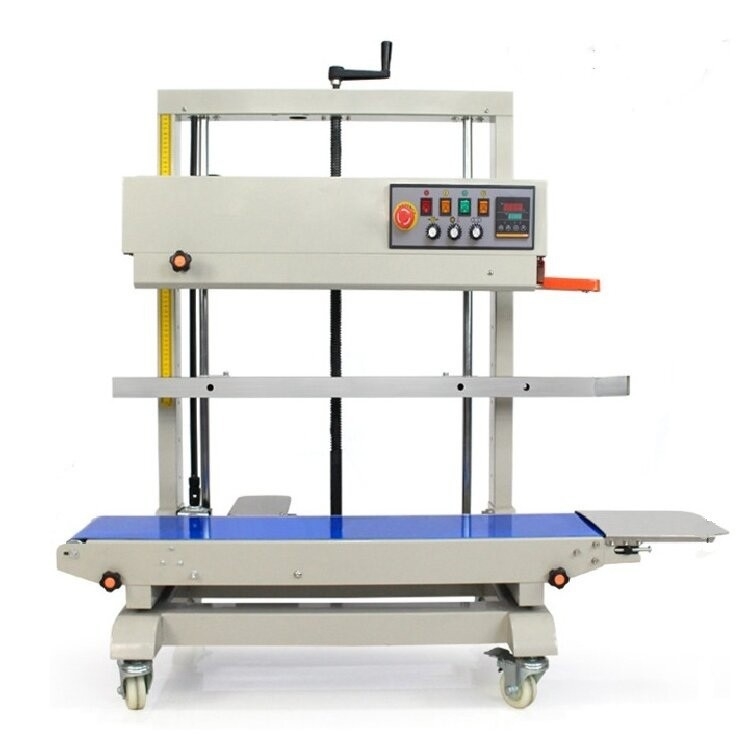 FR-1200V Electric Driven Vertical Continuous Bag Sealing Machine For PE and Thick Bags