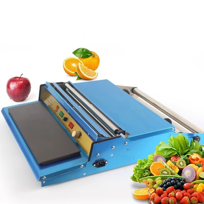 220V/50HZ Mini Plastic Stretch Cling Film Hand Wrapper Sealing Machine for Food Fruit