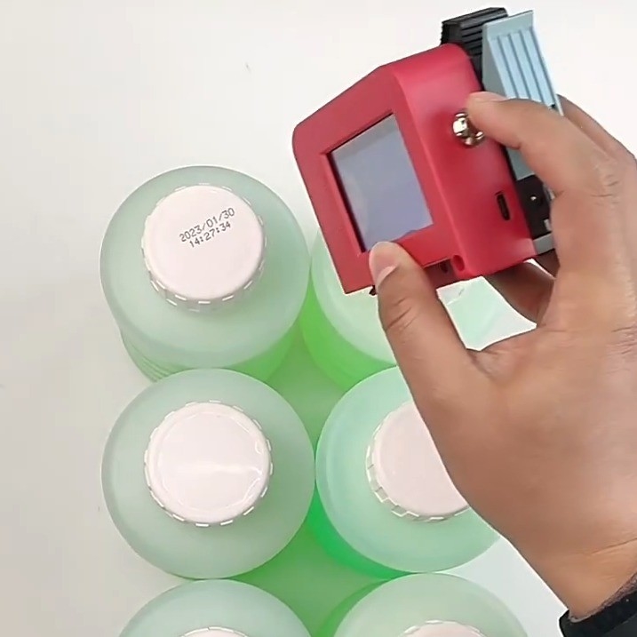 Mini Handheld Inkjet Bottle Printing Machine for 12mm Printing Height and 240*120*97mm