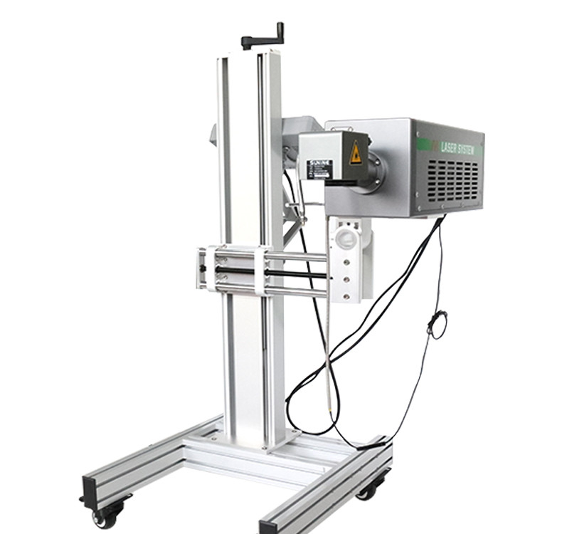 40W CO2 Laser Printer for Expiry Date Batch Code on Plastic Bags Cable Wire PET Bottle