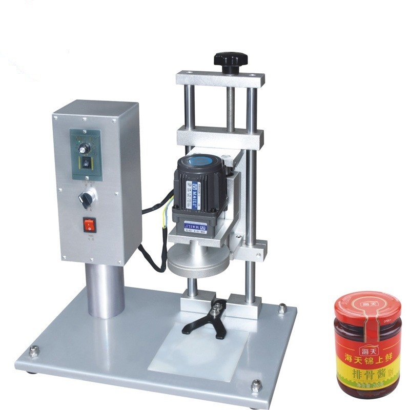 Auto Feeding Capping Machine for Glass Bottles and Jars 20 KG Capacity CE Certified