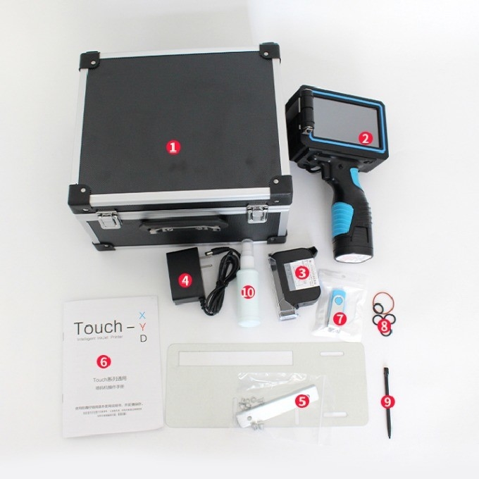 T980 Handheld Inkjet Printer for Expiry Date Printing in Compact Size 235*135*100mm