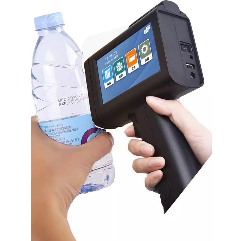 Single Color Multilingual QR Code Handheld Printer Gun for Bottle Glass Textile Bag